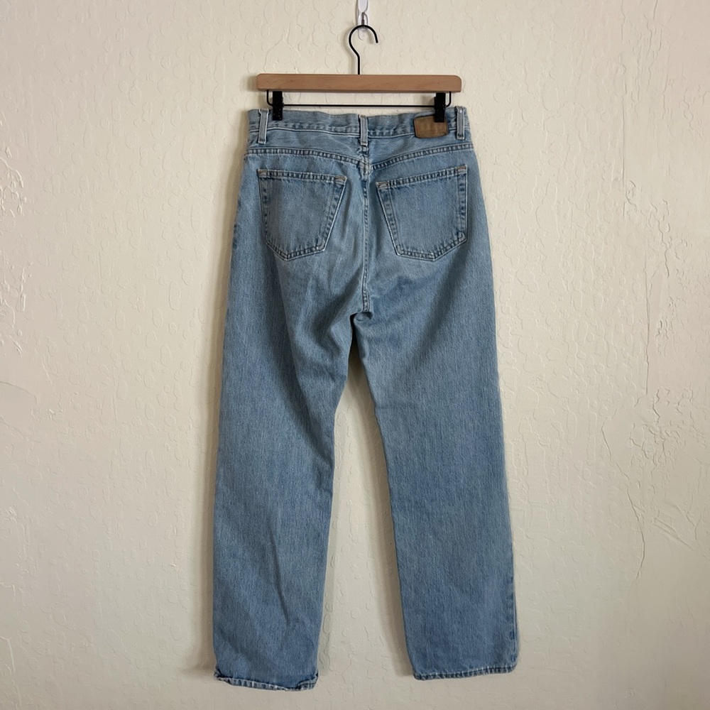 Gap Upcycled Denim Patchwork Quilted Straight Leg… - image 4